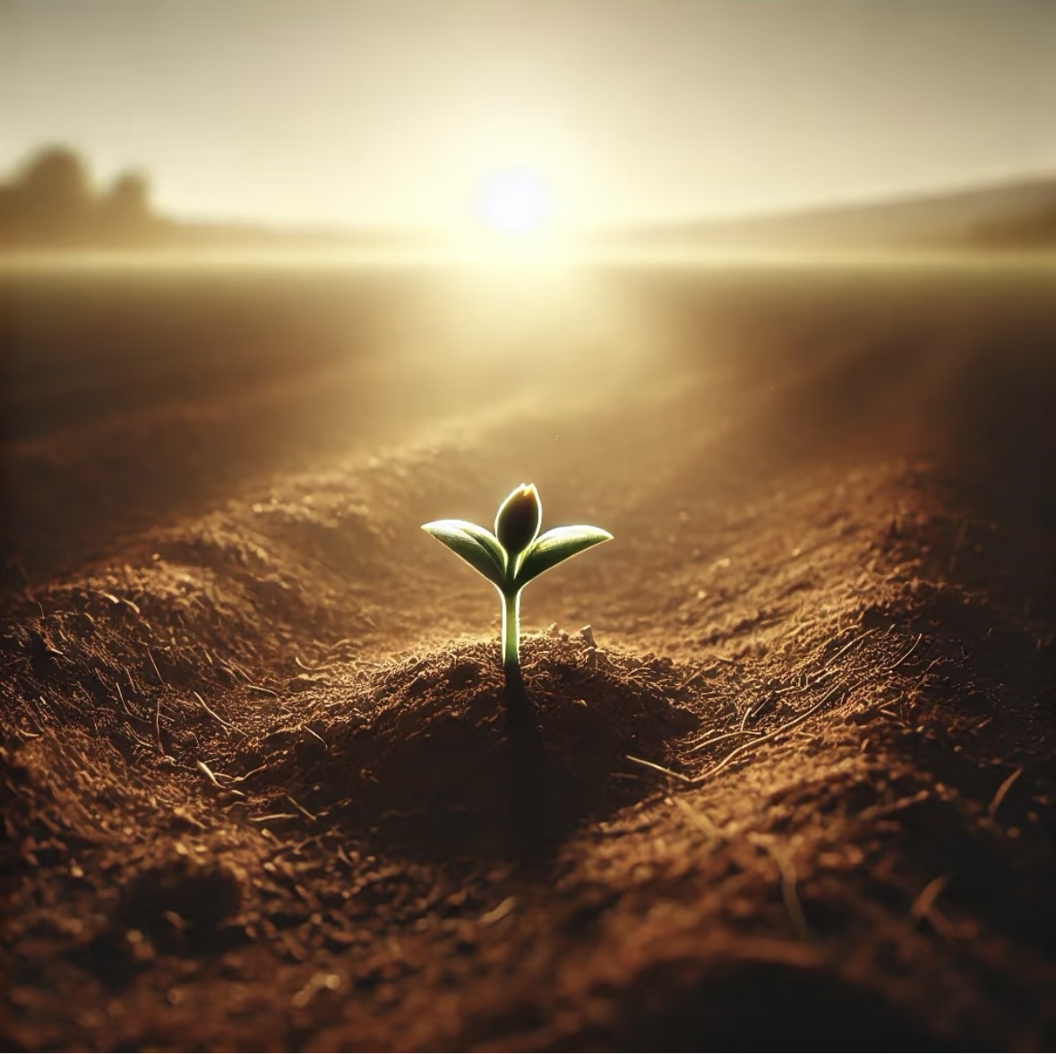 ケーキとドライフラワーの画像